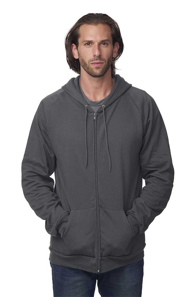 Unisex Organic Cotton Full Zip Hooded Sweatshirt
