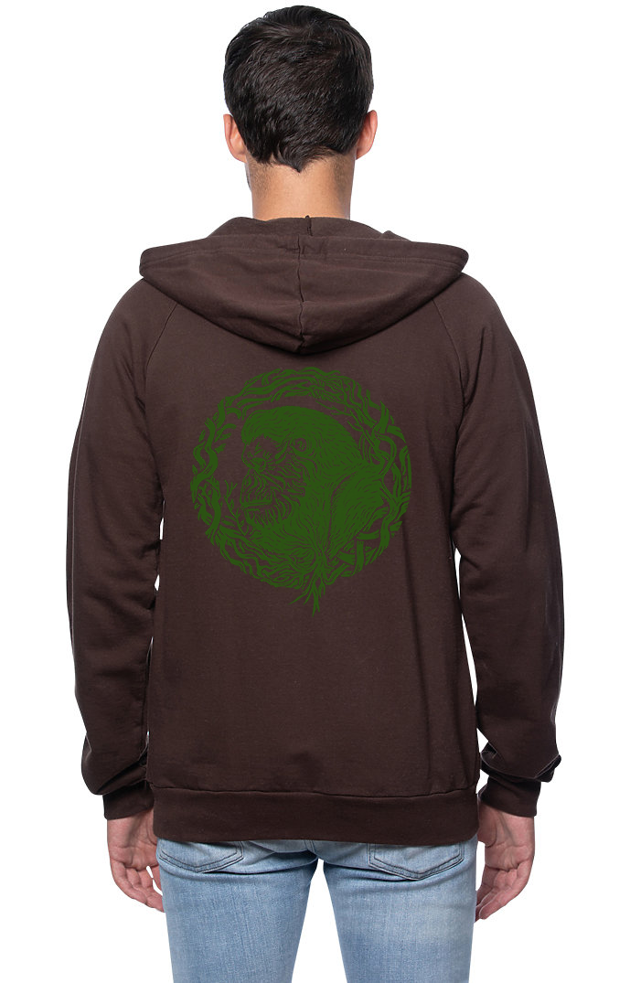 Sleeves for Trees Collection on Organic Cotton Hoodie Root Gorilla