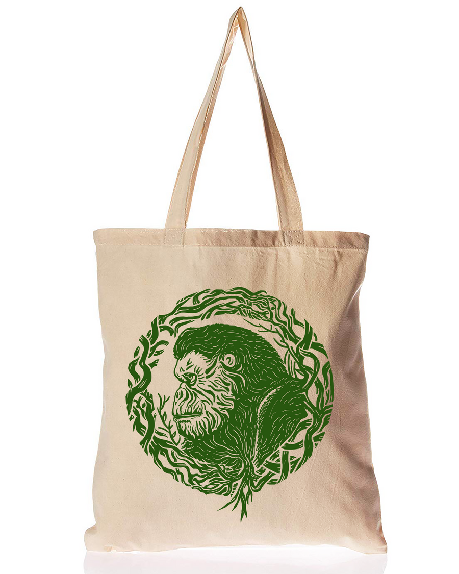 Organic Cotton Tote Bag Root Gorilla