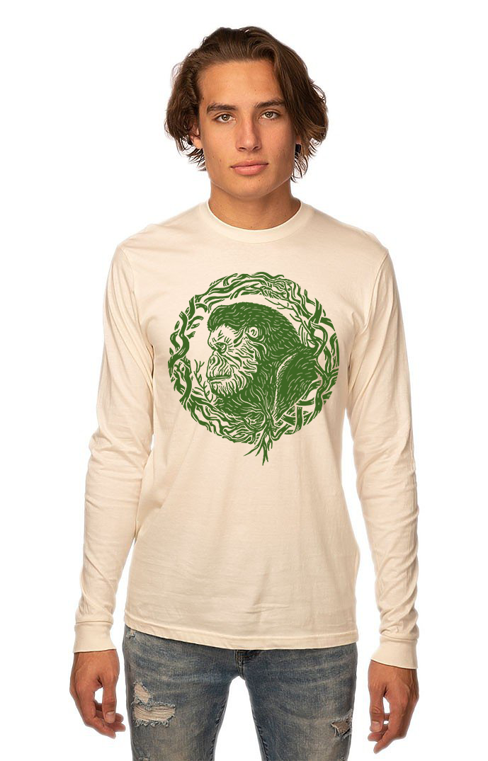 Unisex Organic Cotton Long Sleeve Tee Root Gorilla