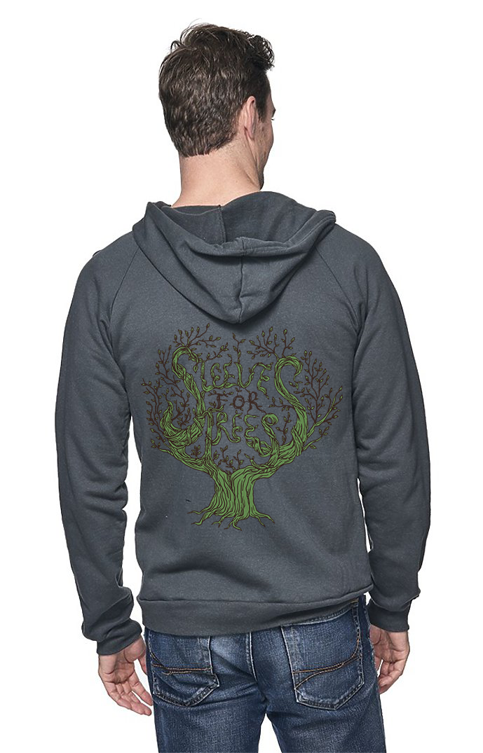 Sleeves for Trees Collection on Organic Cotton Hoodie SFT Tree
