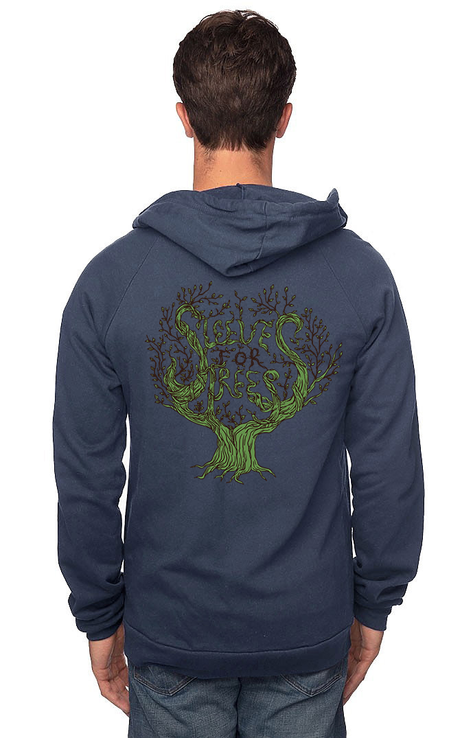 Sleeves for Trees Collection on Organic Cotton Hoodie SFT Tree